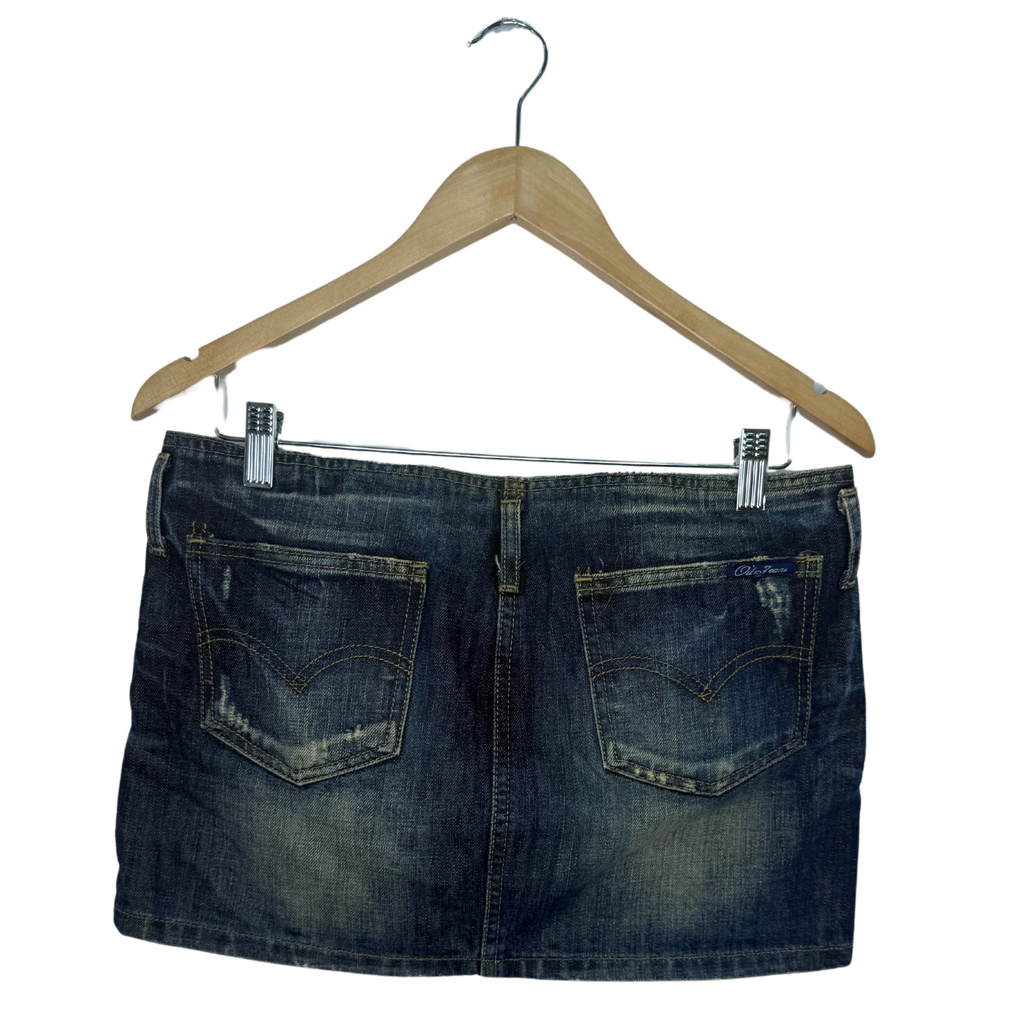 Vintage Denim Mini Skirt (W32)