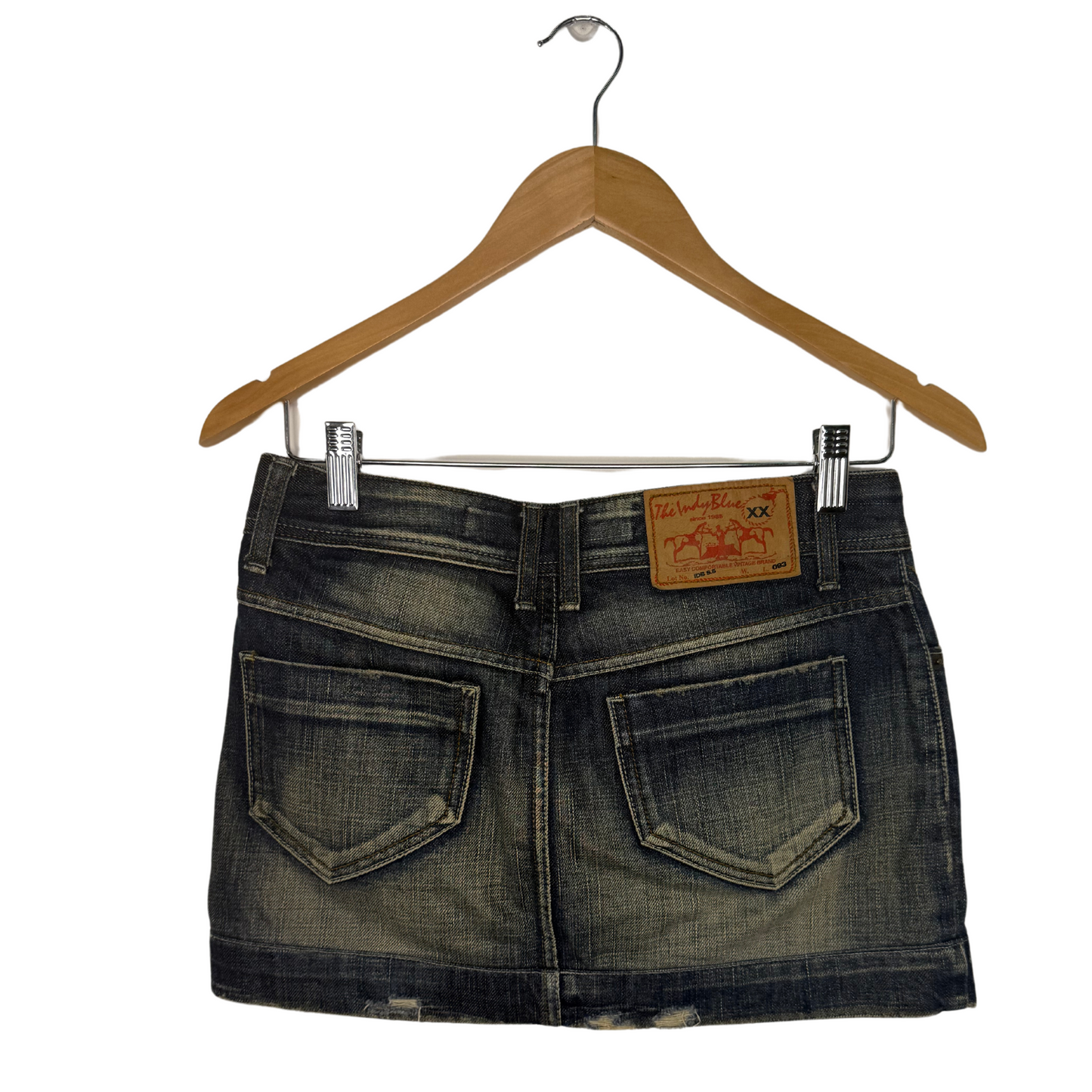 Vintage Indie Blue Mini Skirt (W30)