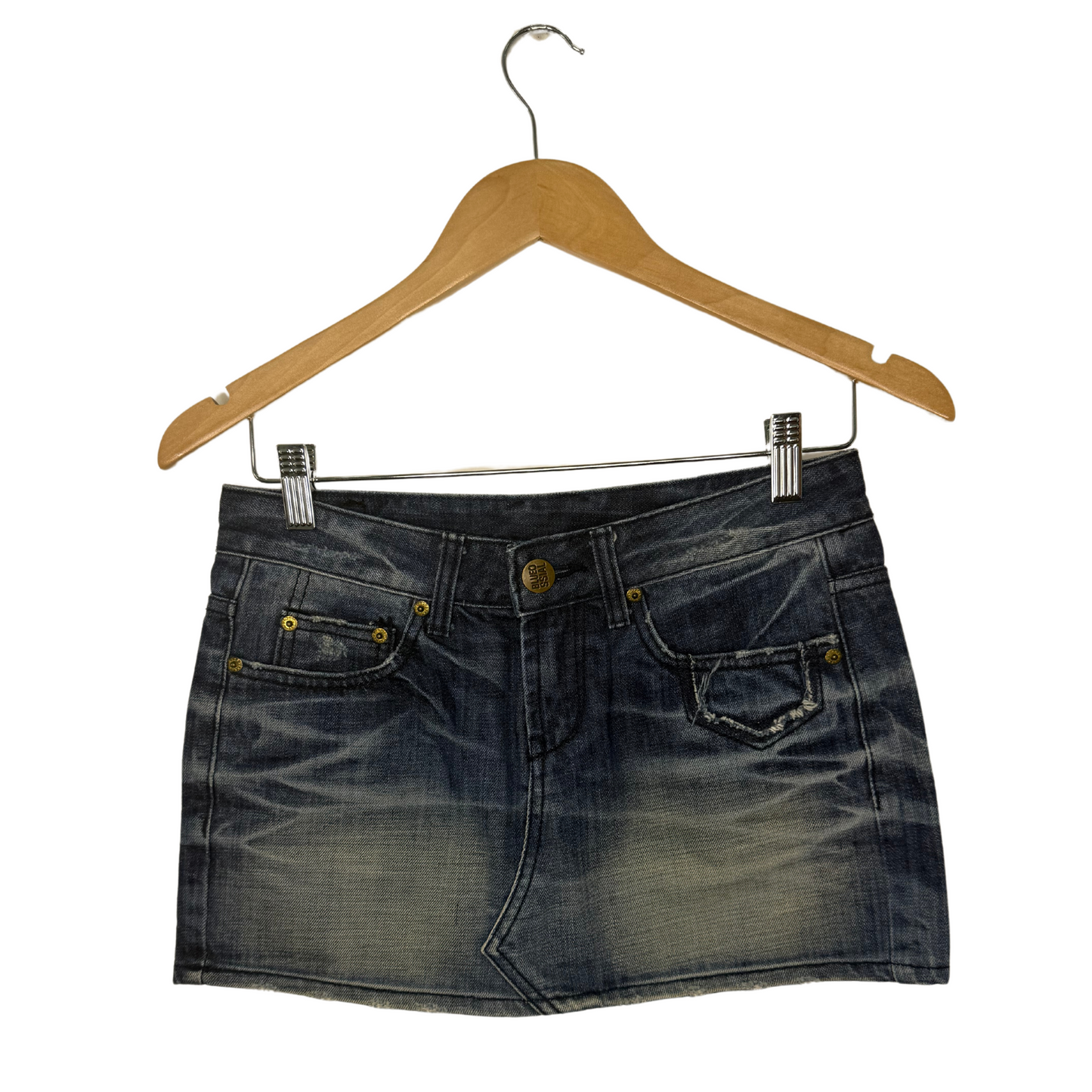 Vintage Washed Mini Skirt (W30)