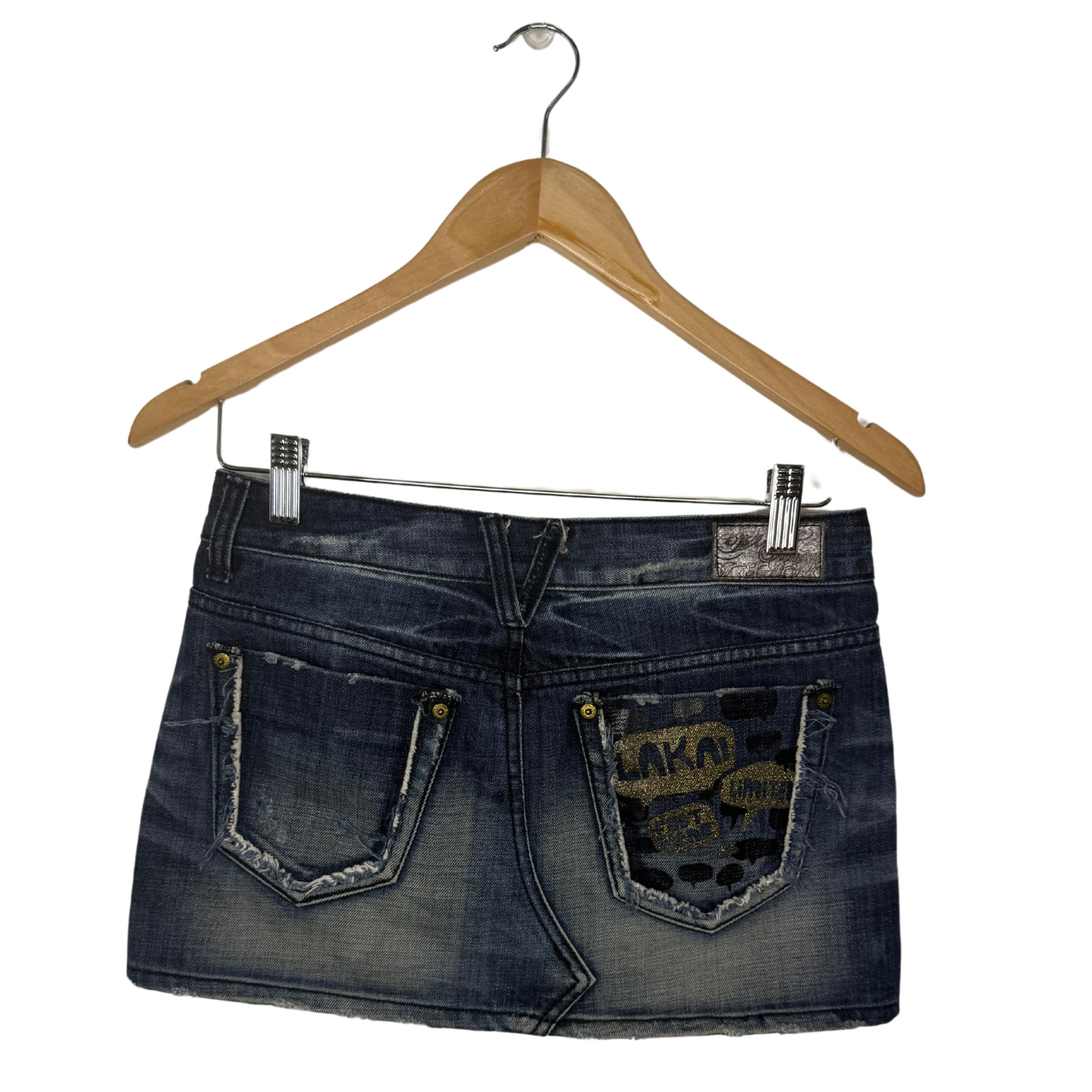 Vintage Washed Mini Skirt (W30)